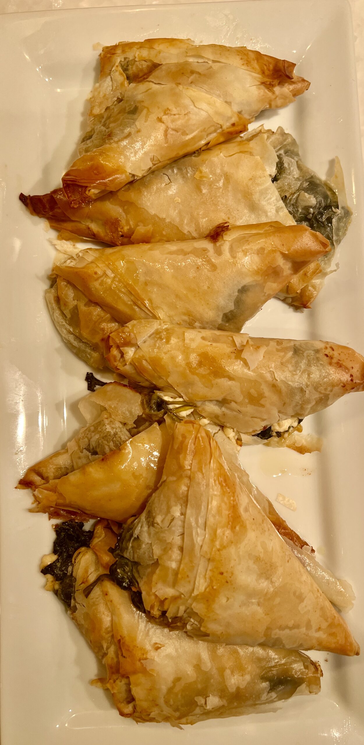 Vegan Spinach and Mushroom Spanakopita