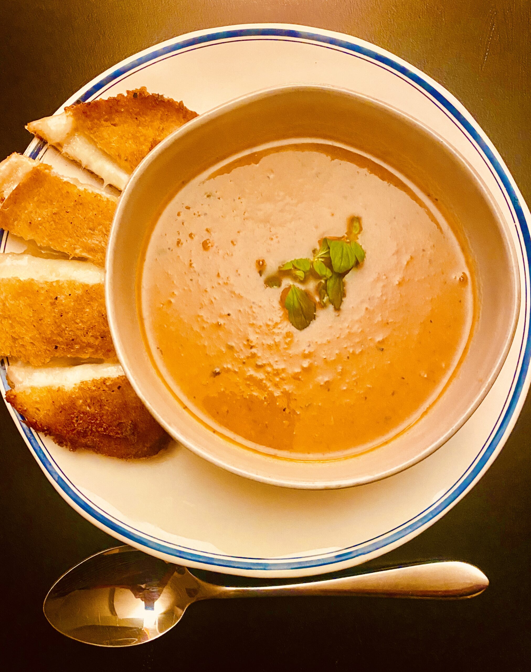 Rich and Creamy Tomato Rosemary Truffle Bisque