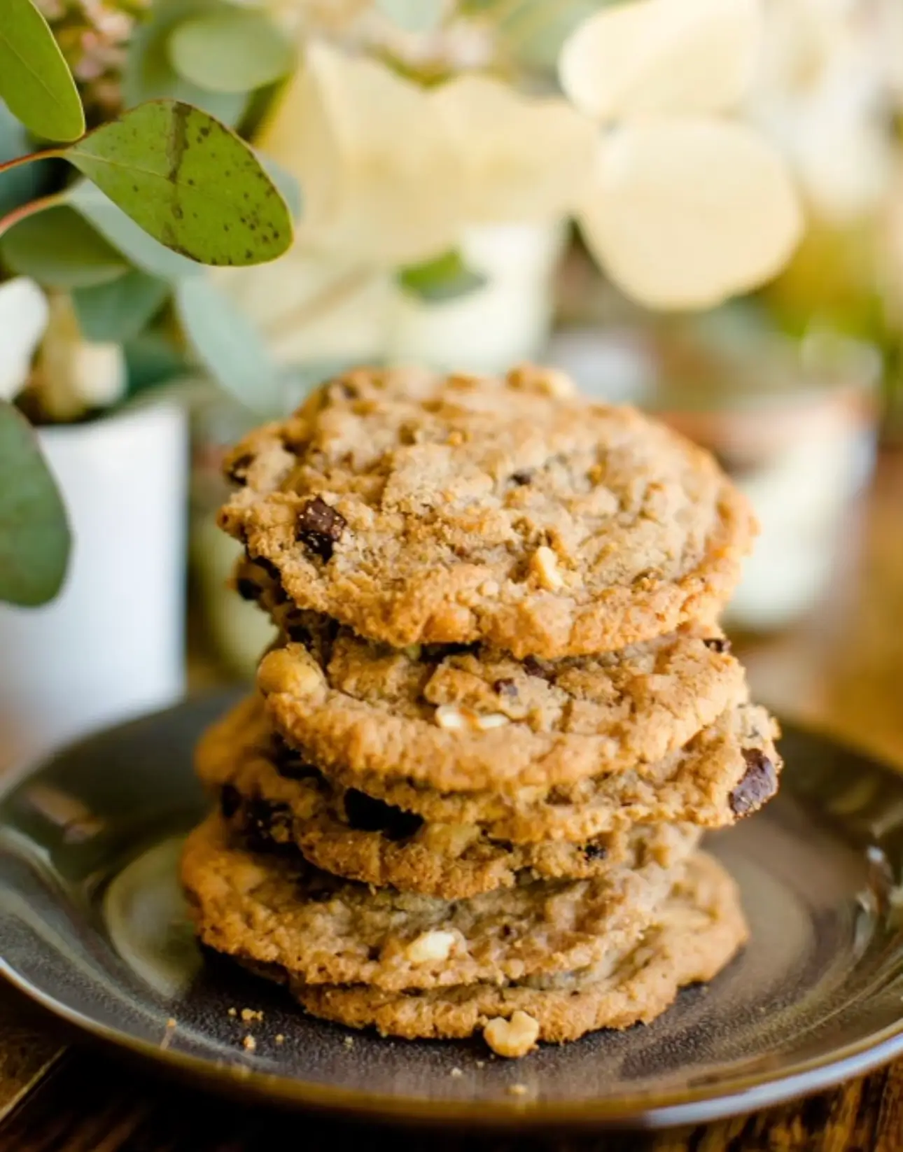 Salted Peanut Butter Chocolate Chunk Cookies